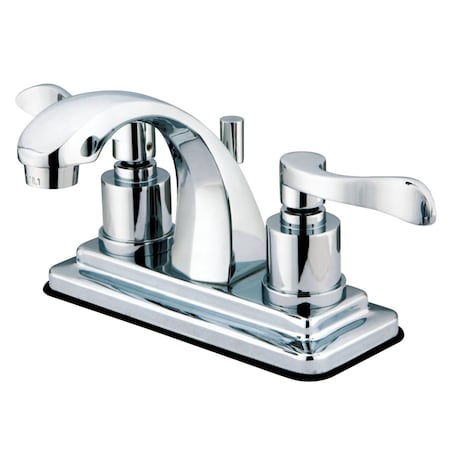 Kingston Brass KS4641DFL 4" Centerset Bathroom Faucet, Polished Chrome KS4641DFL